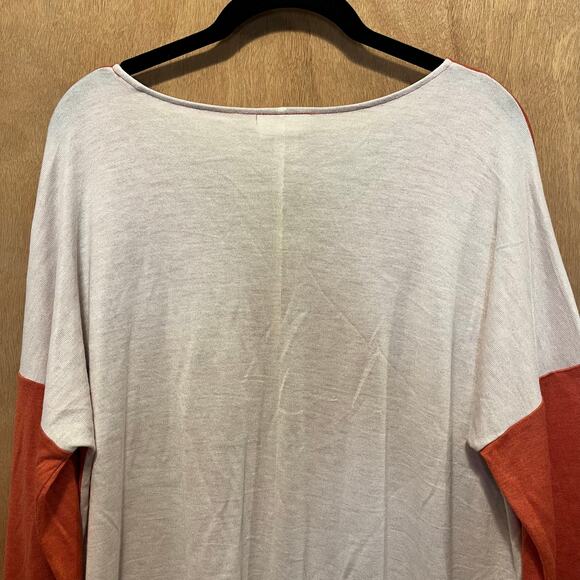 Loft Outlet Lounge Women's Top Size XL Gauzy Fabric V Neck Loose Fit - Picture 4 of 6